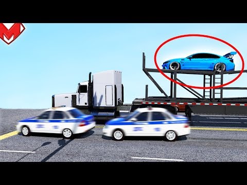 Видео: Спрятался от полиции! Полицейская погоня за BMW M4 в GTA 5 Online