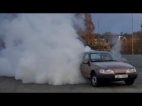 Видео: Ford Sierra 2.0 OHC.Что было сделано? Едем боком и Дымим