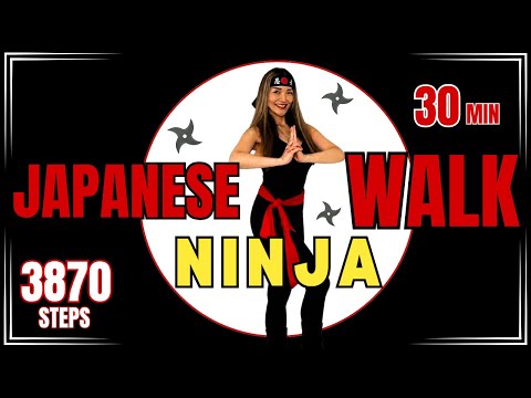 Видео: 30-минутная японская тренировка ходьбы 3×3 | Укрепление здоровья сердца | Стиль ниндзя 🥷