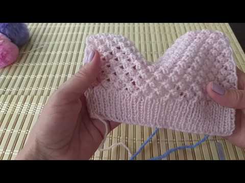 Видео: Ажурные шишечки.Вязание спицами.