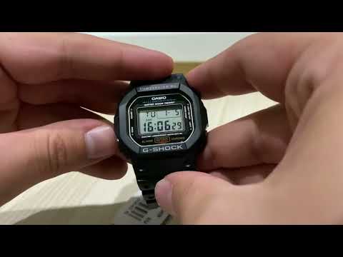 Видео: Настройка G-shock DW-5600