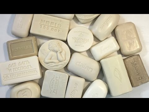 Видео: Cutting dry white soap asmr / Только белое мыло асмр