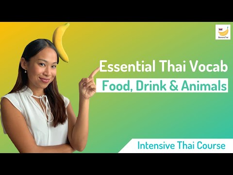 Видео: [Интенсивный тайский] Изучайте еду, напитки и животных на тайском языке