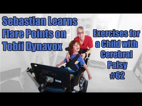 Видео: #62 Себастьян изучает точки вспышки на Tobii Dynavox: упражнения для лечения церебрального паралича
