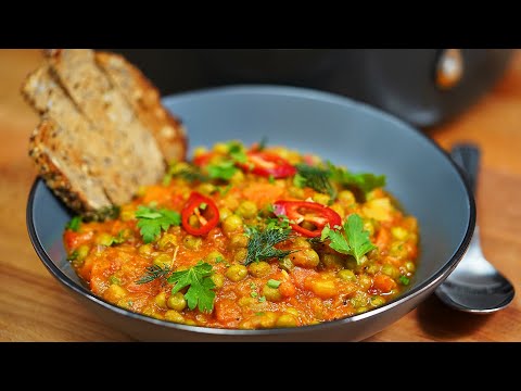 Видео: 👉[КРЕМОВАЯ и ВКУСНАЯ] Постное блюдо из гороха | Шеф-повар Пауль Константин