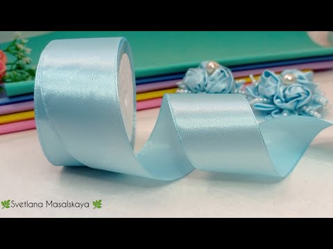 Видео: DIY 🎀 WOW!Милые бантики с розочка и) Покажу как просто из одной ленты сделать бантики 🎀