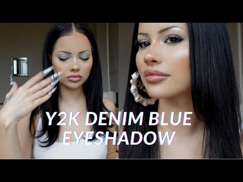 Видео: простой урок по нанесению теней для век в стиле голубого неба/2000 года