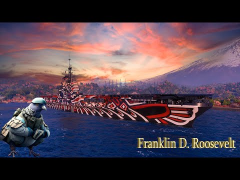 Видео: Как играть на Franklin D. Roosevelt? [MINI обзор] #авианосец #гайд