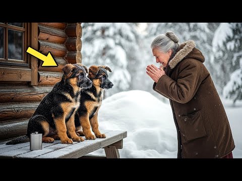 Видео: Старая женщина приютила двух замерзающих собак — утром её дом окружила полиция