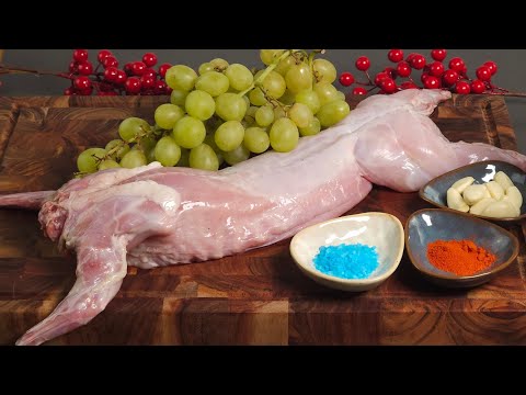 Видео: Даже в ресторане вы не найдете такого рецепта кролика с виноградом!!!