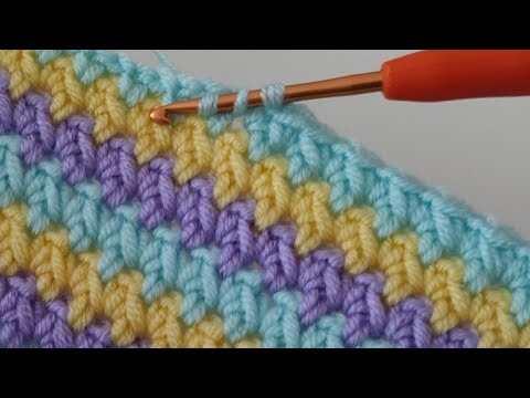 Видео: Быстрое и простое вязание крючком детского одеяла с мороженым для начинающих