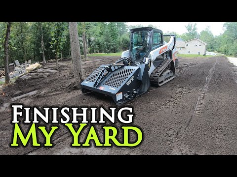 Видео: Установка газона: выравнивание, разбрызгиватели, суглинок, семена и результаты!