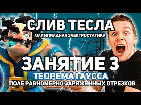 Видео: СЛИВ Теорема Гаусса Поле равномерно заряженных отрезков | ПОЛНЫЙ КУРС 👇👇👇 Олимпиадная Электростатика