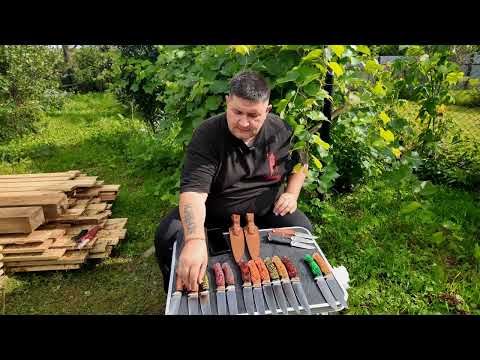 Видео: Ножи по наличию, из разных сталей. WhatsApp +79101213200.