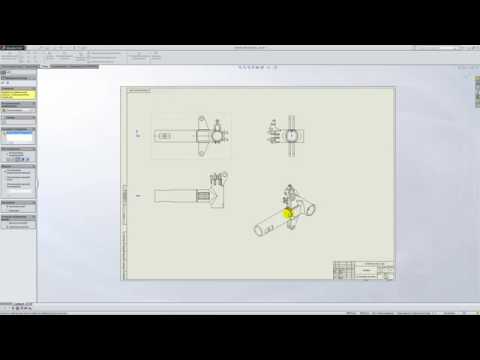 Видео: Solidworks. Урок 2.1. Создание чертежных видов - создание чертежа