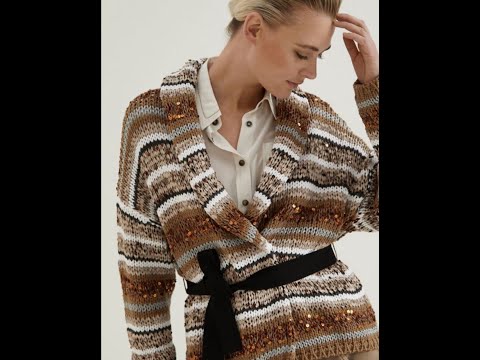 Видео: Модные вещи из остатков пряжи. Вязание спицами.