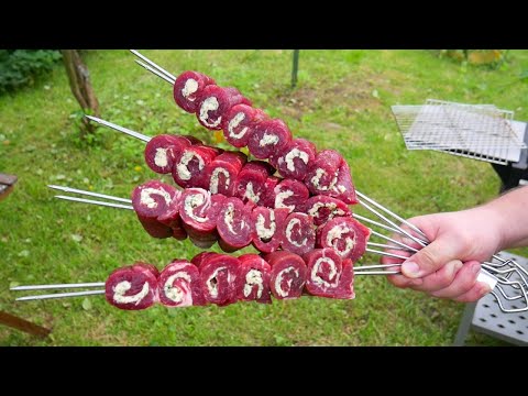 Видео: ИДЕАЛЬНЫЙ Шашлык из ГОВЯДИНЫ. Супер СОЧНЫЙ РУЛЕТ-Шашлык
