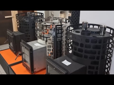 Видео: Чугунная топка & каменка из нержавейки! Обзор на всю линейку банных печей Эверест Steam Master 2023
