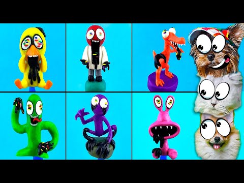 Видео: ВИРУСНЫЕ РАДУЖНЫЕ ДРУЗЬЯ заразили ДРУГ ДРУГА! Не бойся-ЭТО ПЛАСТИЛИН Rainbow Friends Валеришка Макс