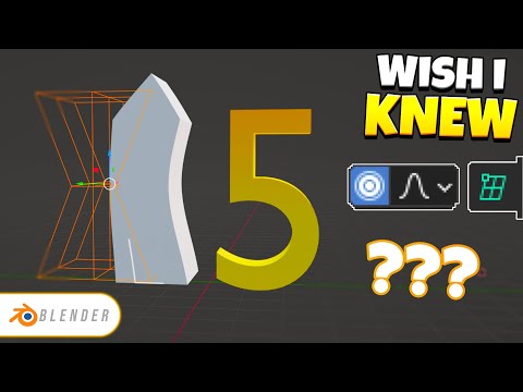 Видео: 5 инструментов Blender, о которых я хотел бы знать, когда начинал работать в Blender...