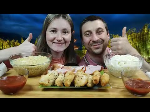 Видео: МУКБАНГ ЛАПША И НАГГЕТСЫ | MUKBANG NOODLES AND NAGGETS | #noodles #nuggets #mukbang #asmrrussia