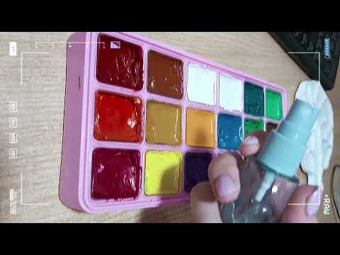 Видео: Обзор гуаши Himi Miya/Рисование картины "Лесная берегиня"