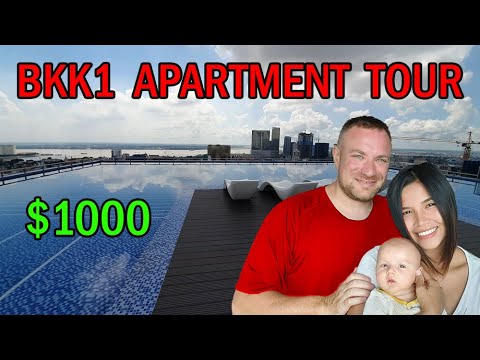 Видео: Мы осмотрели 4 квартиры в районе BKK1 в Пномпене! Цены! Стоимость жизни в Камбодже