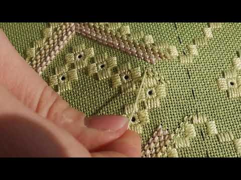 Видео: Hardanger. Хардангер. Элемент дорожки. Мои заметки.