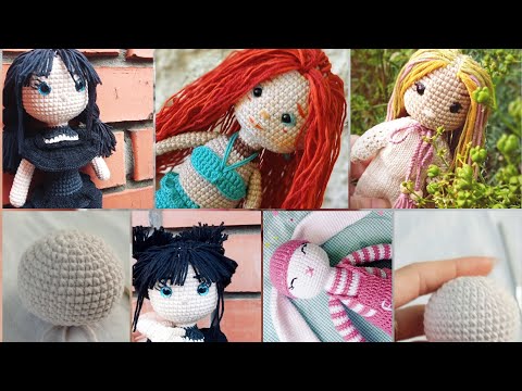 Видео: ✓Как связать голову кукле крючком 🌿 #вязаниедлявас