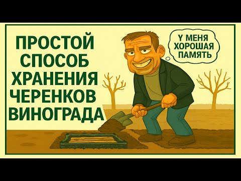 Видео: 🍇 Очень простой способ хранения черенков винограда зимой. Результат 100%, но есть недостатки!