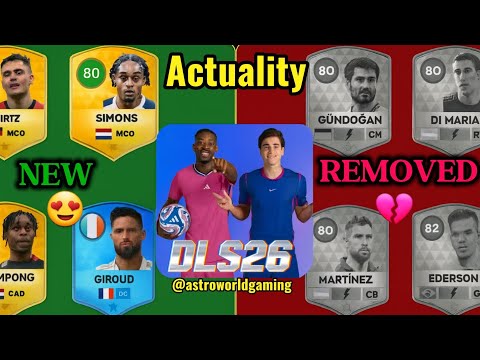 Видео: 🔥 DLS 26 — Добавлены и удалены игроки + обновление рейтингов! | AstroworldGaming 🔥