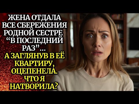 Видео: 🟥Жена отдала все сбережения сестре «в последний раз»… А заглянув в её квартиру, оцепенела