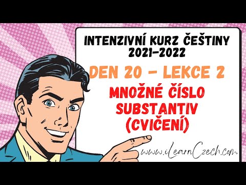 Видео: Курс чешского 20.2: Существительные множественного числа (упражнение)