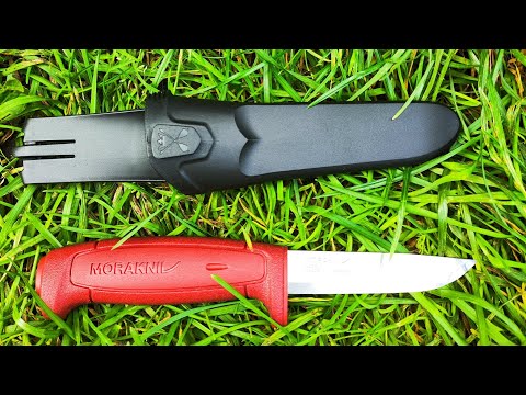 Видео: Обзор ножа Mora Basic 511 Carbon. Нож для деревни, нож для строительства.