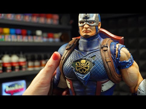 Видео: ОГРОМНЫЙ Капитан Америка, напечатанный на 3D-принтере — Как покрасить N’stuff