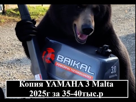 Видео: #baikal3 2025г за 35-40тыс.руб #Лодочный мотор #yamaha3, первый запуск, небольшой обзор.