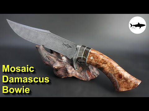Видео: Ковка мозаики Дамаска Боуи - полная сборка