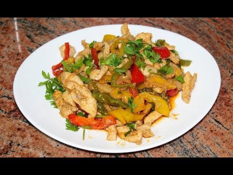 Видео: Пилешки гърди със зеленчуци на тиган, бързо и много вкусно