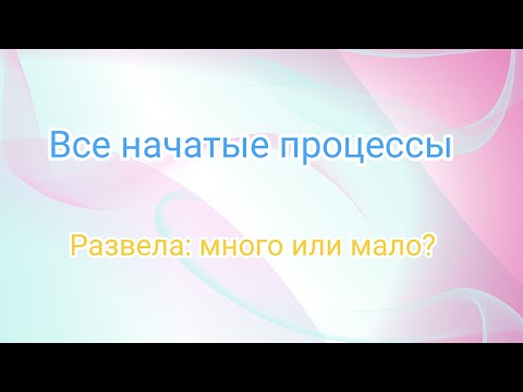 Видео: Все мои начатые процессы вышивки - много или мало?