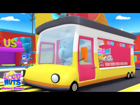 Видео: колеса на вантажівці з морозивом і дитячий музичний кліп для дитячого садка