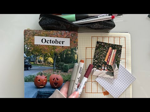 Видео: October 🎃🍂 journaling / новый месяц в блокноте