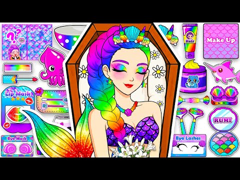 Видео: 💖Сделай сам из бумаги💖KPOP DEMON HUNTERS RUMI русалка красочная распаковка слепого пакета для ухо...