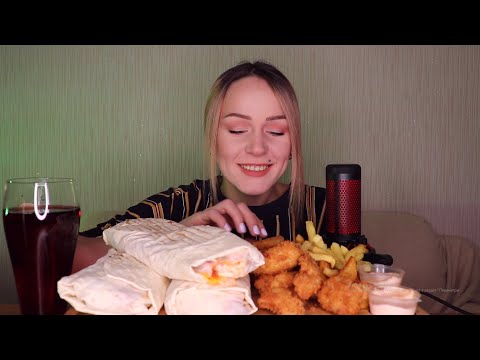 Видео: EATING | 3 острейшие шаурмы, закуски | 3 spicy shawarma не MUKBANG