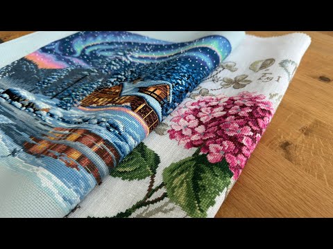 Видео: Готовые работы: Aurora Cabin DIMENSIONS. Veronique Enginger Гортензия