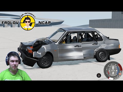 Видео: Краш тесты ВАЗ 21099 в BeamNG.drive//Frolov Ncap.