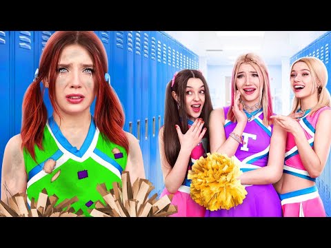 Видео: Дерзкие Девушки Позорят Новую Чирлидершу! Бедная Девушка в Богатой Школе