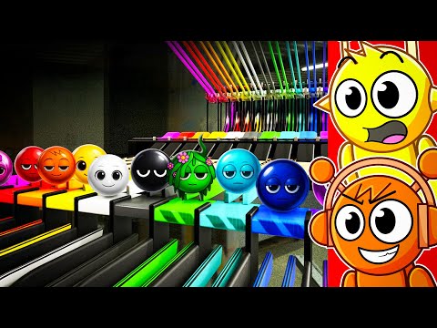 Видео: Реакция на 40 SPRUNKI FFA Marble Race!