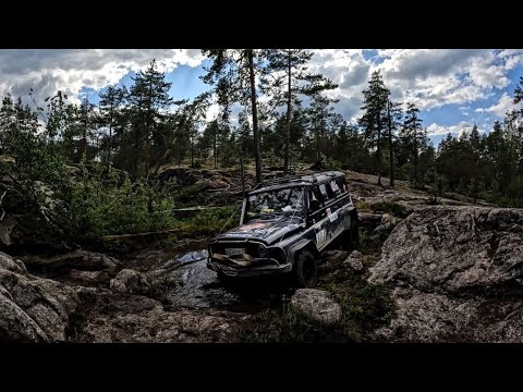Видео: Может ли УАЗ ехать по скалам и ковровому болоту? Ладога Трофи 2024. Туризм?