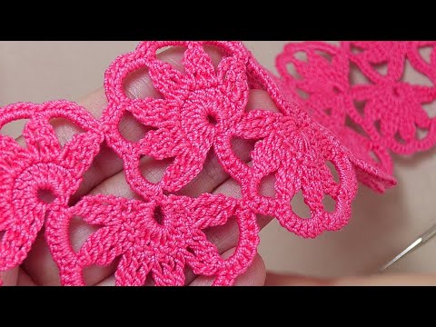 Видео: Очень простое ЛЕНТОЧНОЕ КРУЖЕВО вязание крючком для начинающих  Easy to Crochet TAPE LACE Tutorial