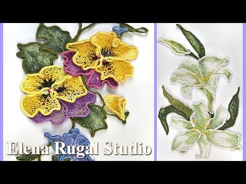 Видео: Художественные полотна в ирландской технике. Все подробные МК на моём канале.